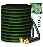 Toolasin Garden Hose 50ft, Non-Expanding, Lightweight, Aluminum-plated Copper Leak-Proof Metal in...